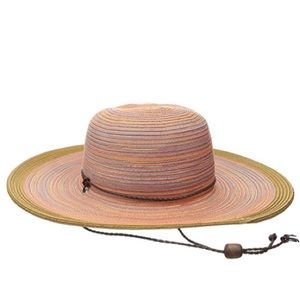 SAN DIEGO HAT 4” Brim Mixed Braid Sun Hat NWT Rust